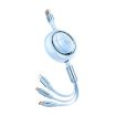 WK WDC-18 Star Series 1.2m 100W USB Retractable Data Cable - 1