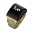 Equantu Smart Bluetooth Finger Counter Muslim Prayer Time Reminder Ring Gold 22mm - 1