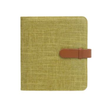 3" 288-Photo Cotton Linen Album - Green - 1