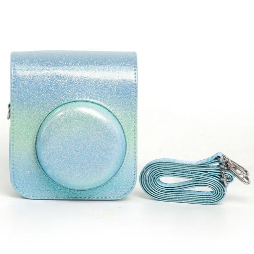 Colorful Starry Sky Camera Bag for Fujifilm Instax Mini 12 - Blue Green - 1