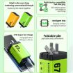 WK WP-U157 67W USB-C/Type-Cx2 Fast Charger EU Plug Yellow - 5