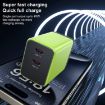WK WP-U33 45W USB-C/Type-Cx2 GaN Fast Charger EU Plug Green - 4