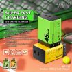 WK WP-U33 45W USB-C/Type-Cx2 GaN Fast Charger EU Plug Yellow - 3