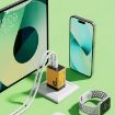 WK WP-U33 45W USB-C/Type-Cx2 GaN Fast Charger EU Plug Yellow - 8