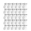 Holiday Lights Hanger Hooks - 30pcs/Box - Phillips Screw - White - 1