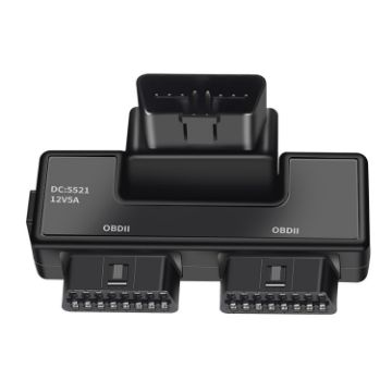 Universal OBD2 Automotive 16Pin Adapter - 1 To 2 - 1