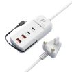 5 in 1 Smart Power Socket with 2 x PD 66W, 2 x USB Fast Charger (UK Plug) - 1