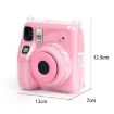 Fujifilm Instax Mini SE Photo Bag Crystal Case Shoulder Strap Rope Sticker Set - Purple Pet Dog - 3