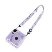 Fujifilm Instax Mini SE Photo Bag Crystal Case Shoulder Strap Rope Sticker Set - Purple Pet Dog - 5