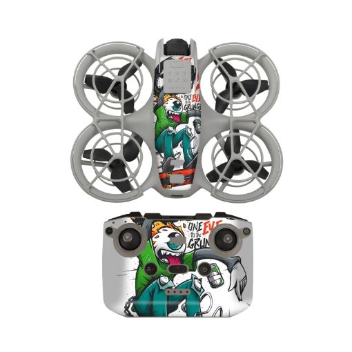 DJI Neo Drone Body Remote Control Sticker - Grunge Eyes - 1