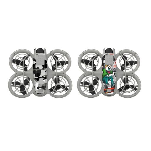 DJI Neo 2pcs Combo Drone Body Protective Stickers - Dark Camo + Grunge Eyes - 1