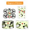 DJI Neo 2pcs Combo Drone Body Protective Stickers - Dark Camo + Grunge Eyes - 7