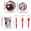 10pcs Halloween Blood Handprint Tableware - Paper Cups - 3