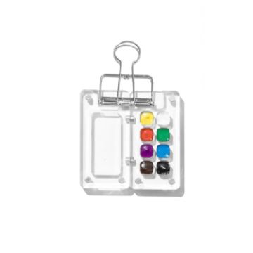 Mini Portable Watercolor Acrylic Box For Sketching - 8 Grids - 1