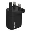 120W USB Fast Charger UK Plug Black - 1