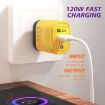 120W USB Fast Charger UK Plug Black - 4