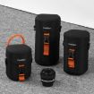 Cwatcun D157 DSLR Camera Lens Barrel Shockproof Thickened Digital Lens Bag Flip Lens Pouch - 2