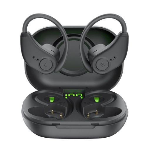 Bluedio S6 Sports Wireless Bluetooth Earphones - Black - 1