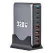 YMX-320W GaN 320W USB x 4 Fast Charger - US Plug (Grey) - 2