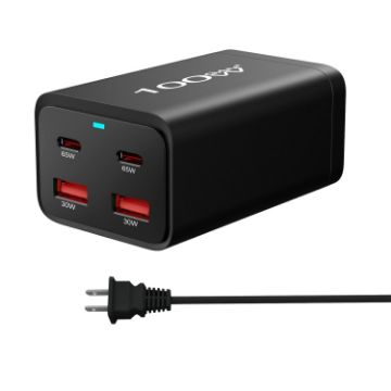 2A2C-100W GaN Pro 100W USB x 2 Fast Charger - US Plug - 1