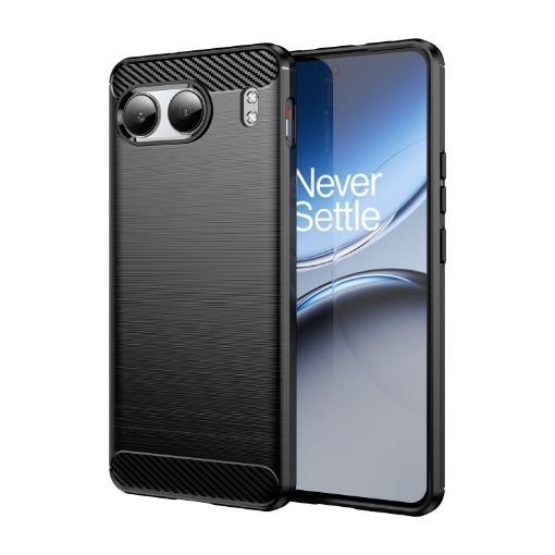 OnePlus Nord 4 Carbon Fiber TPU Phone Case - Black - 1