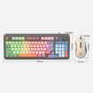 XUNSVFOX K820 Wired Gaming Keyboard And Mouse Set (Shimmer) - 3