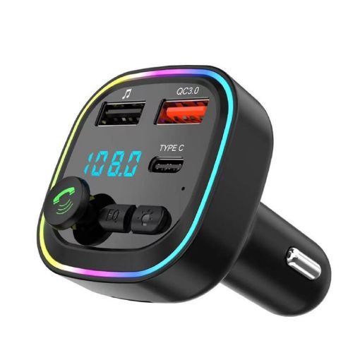 P4-QC3.0 Car MP3 Bluetooth Hands-free Player FM Transmitter - 1