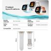 Apple Watch Ultra 49mm Transparent Silicone Band - Titanium Transparent - 5