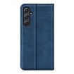 Samsung Galaxy A55 Retro-skin Leather Phone Case - Dark Blue - 3