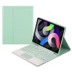 Samsung Galaxy Tab S6 Lite Bluetooth Keyboard Leather Case (Green) - 1