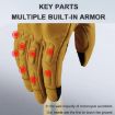 GHOST RACING Motorcycle Riding Gloves, Size L - Anti-fall, Warm, Breathable - 7