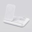 DW08 15W 3 in 1 Folding Wireless Charger - White - 1