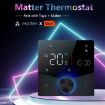 Electric Heating WiFi Smart Home LED Thermostat with Matter (White) - 5