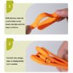 Silicone Page Bookmark Clip Set - Rose Red, Yellow, Blue - 3