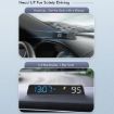 USB Powered HD Vehicle Altitude Meter (Blue White) - 6