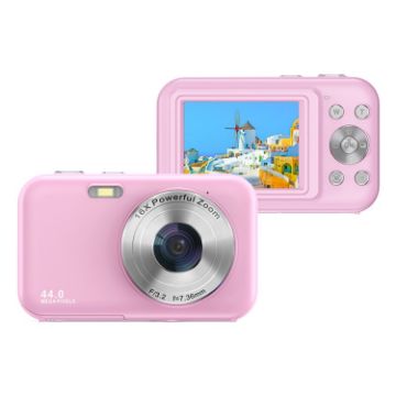 DC406L 2.4-Inch 1080P Mini HD 16X Zoom Digital Camera - Pink - 1