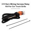 24V Horn Wiring Harness Relay Kit for Car Truck - Grille Mount Blast Tone Horns - 6