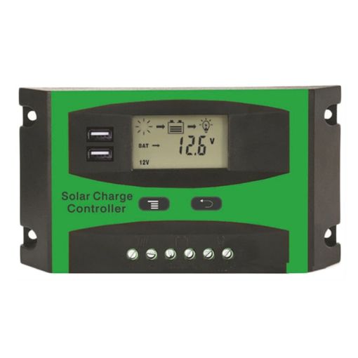 20A 12V/24V Solar Charge Controller Dual USB LCD Regulator - 1