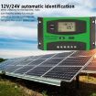 20A 12V/24V Solar Charge Controller Dual USB LCD Regulator - 7