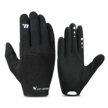 WEST BIKING Cycling Anti-slip Touch Screen Gloves XL Black - 1