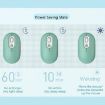 Rechargeable Wireless Mouse, Blue - 2.4G+Bluetooth - 4