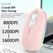 Rechargeable Wireless Mouse 2.4G Green - Illuminated Silent - 7