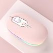 Rechargeable Wireless Mouse 2.4G Pink - 1