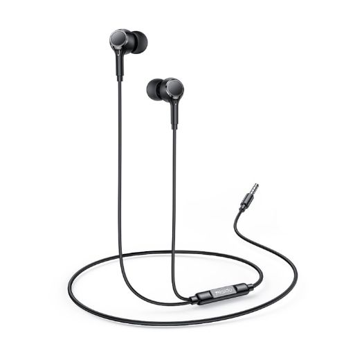 Yesido YH53 3.5mm In-Ear Wired Earphone, 1.2m Length - Black - 1