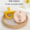 Round Heads Baby Silicone Pacifier - Peach Pink - 8