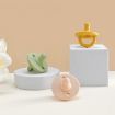 Round Heads Baby Silicone Pacifier - Beige - 2