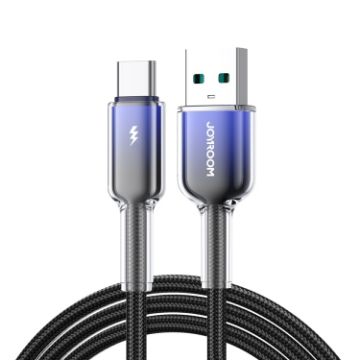 JOYROOM S-A42 Fast Charging Data Cable, USB to Type-C, 1.2m - Black - 1
