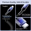 JOYROOM S-A43 60W USB-C to USB-C Coiled Fast Charging Data Cable - 6