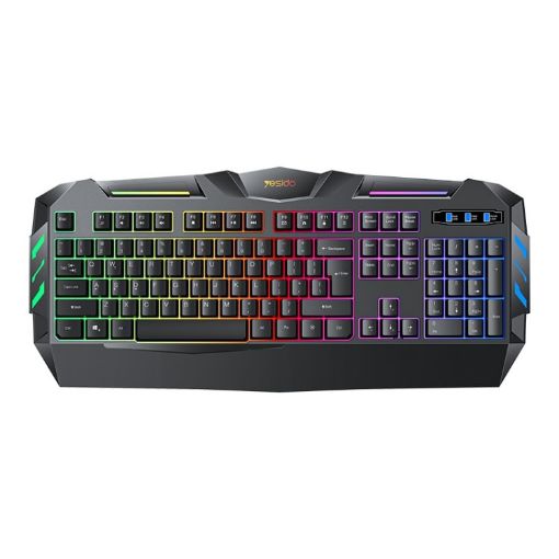Yesido KB21 104-key USB Wired Keyboard with Breathing Light - 1