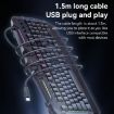Yesido KB21 104-key USB Wired Keyboard with Breathing Light - 8